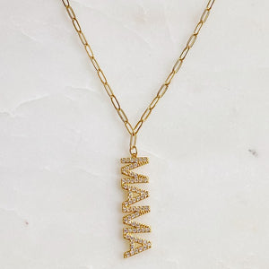 Mama Drop Pendant Necklace