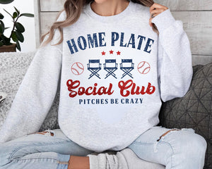 Home plate pitches be crazy tee/sweatshirt