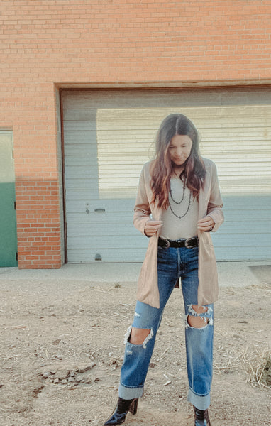Sidd Oversized blazer camel