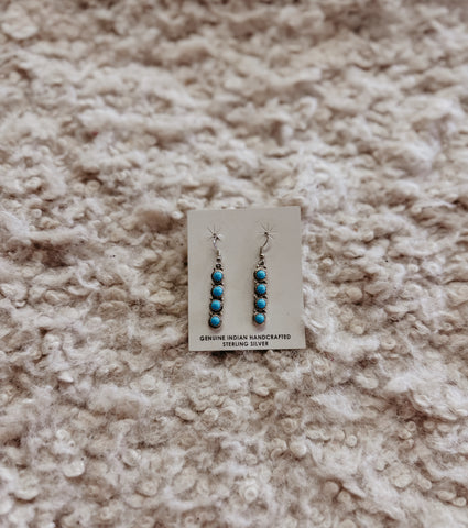 Kansas bar turquoise earrings *authentic
