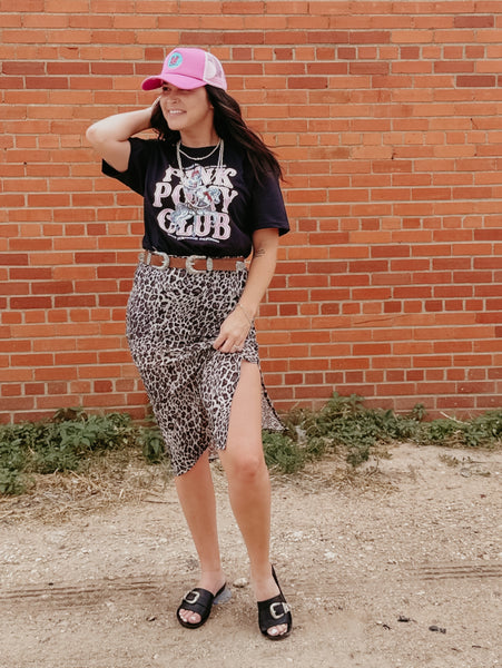 Leo Leopard Skirt