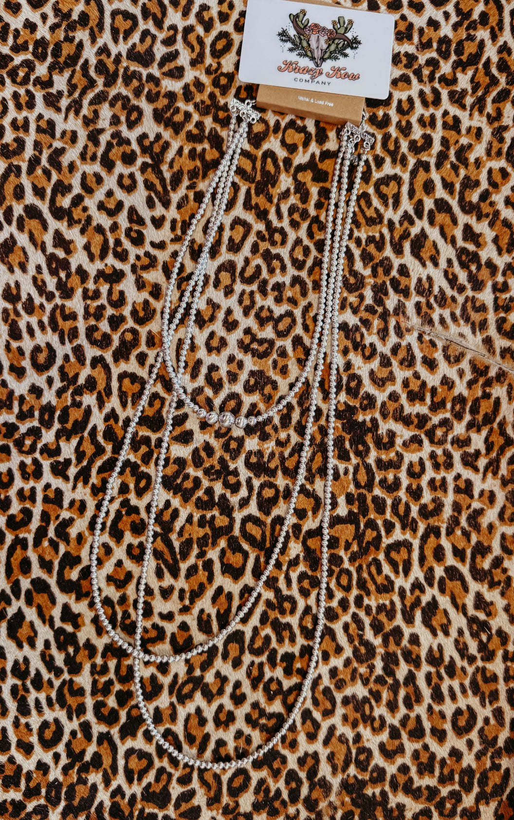 Selly silver Navajo layer necklace