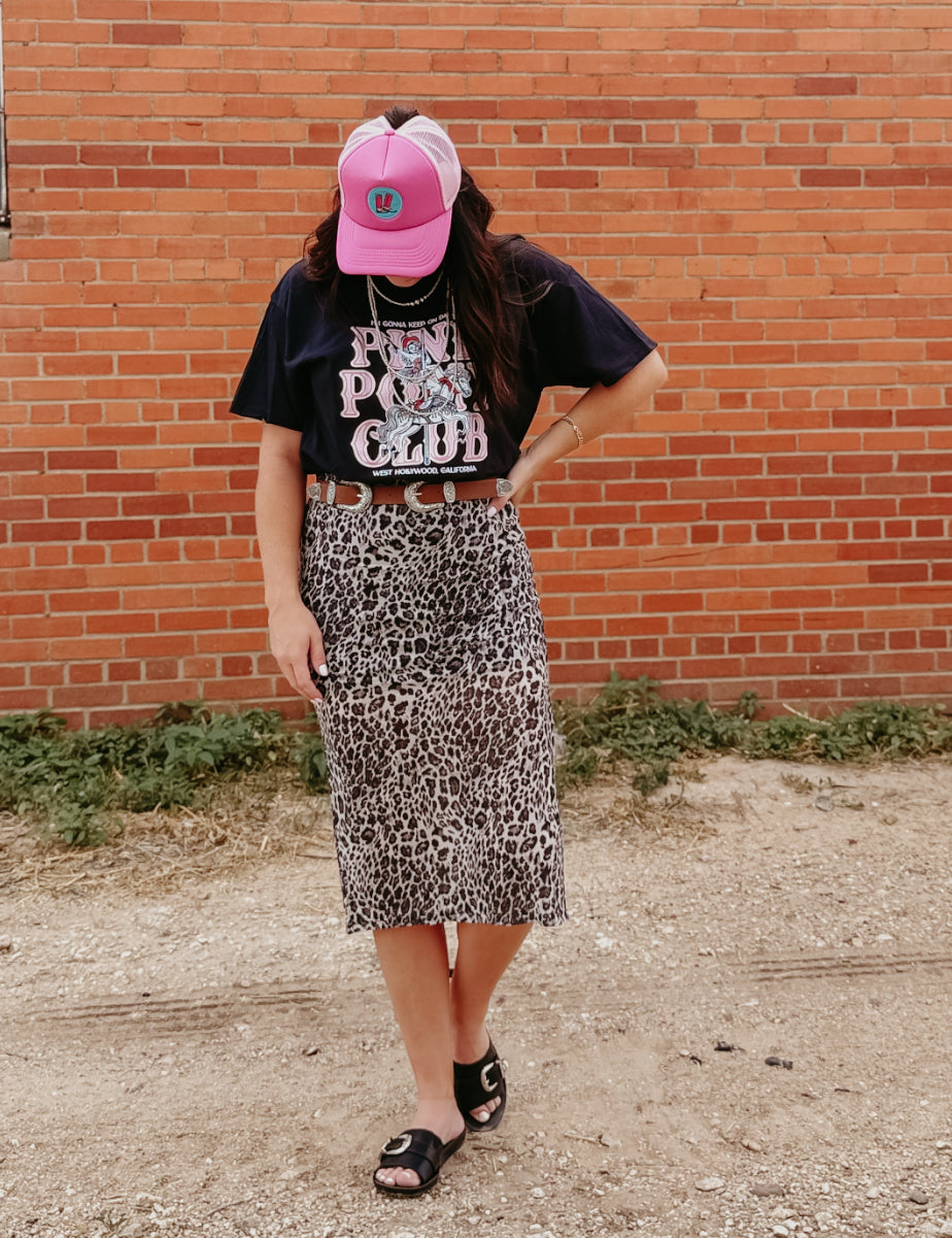 Leo Leopard Skirt