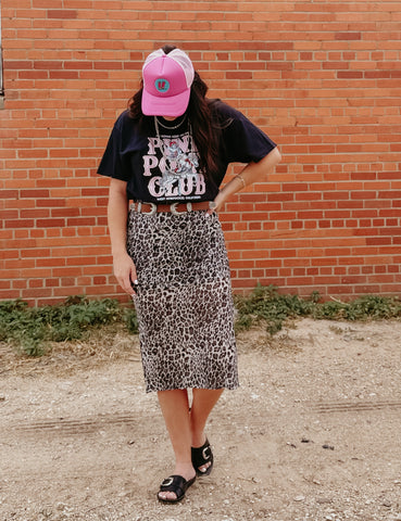 Leo Leopard Skirt