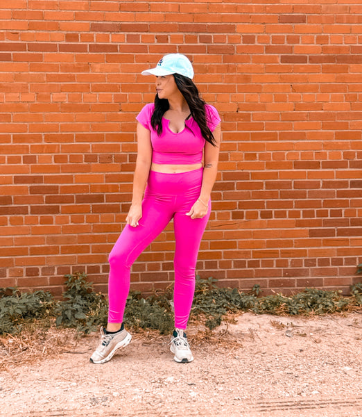Plush yourself athletic set *Pink