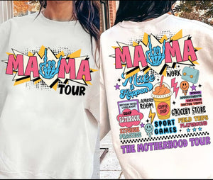 Retro mama tour tee/ sweatshirt
