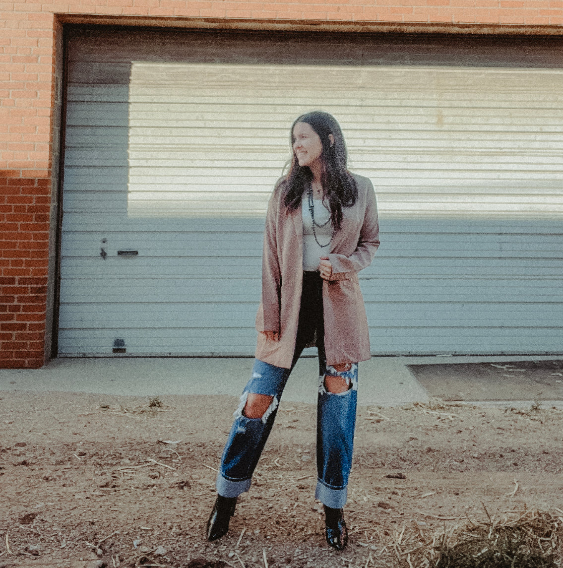 Sidd Oversized blazer camel