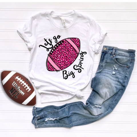 Little lets go pink football big spring