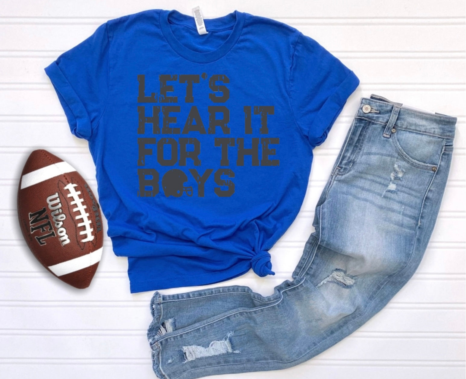 Let’s hear it for the boys {blue} spirit tee