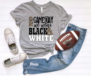 On game day we wear B&W spirit tee