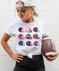 Red & Blue helmet spirit tee