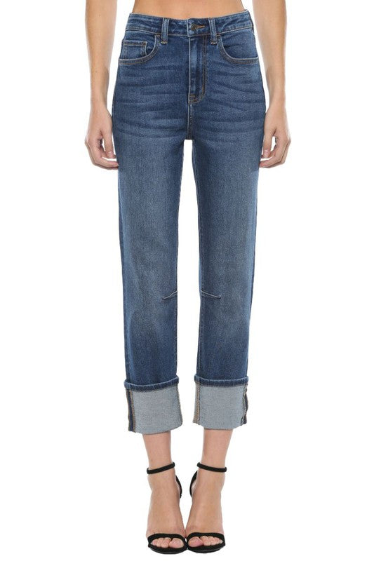 Cello Cuffed Dark denim