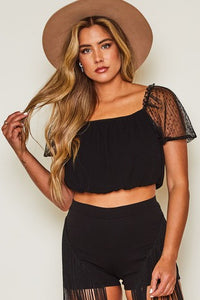 Black Betty Crop Top
