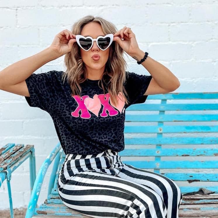 XOXO Leopard Tee Adult + Littles