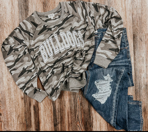 Game day Camo Sweatshirts {all schools}