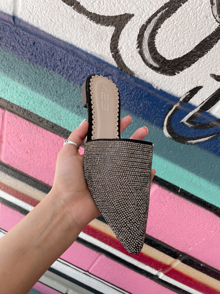 Fiona Sequin Mules