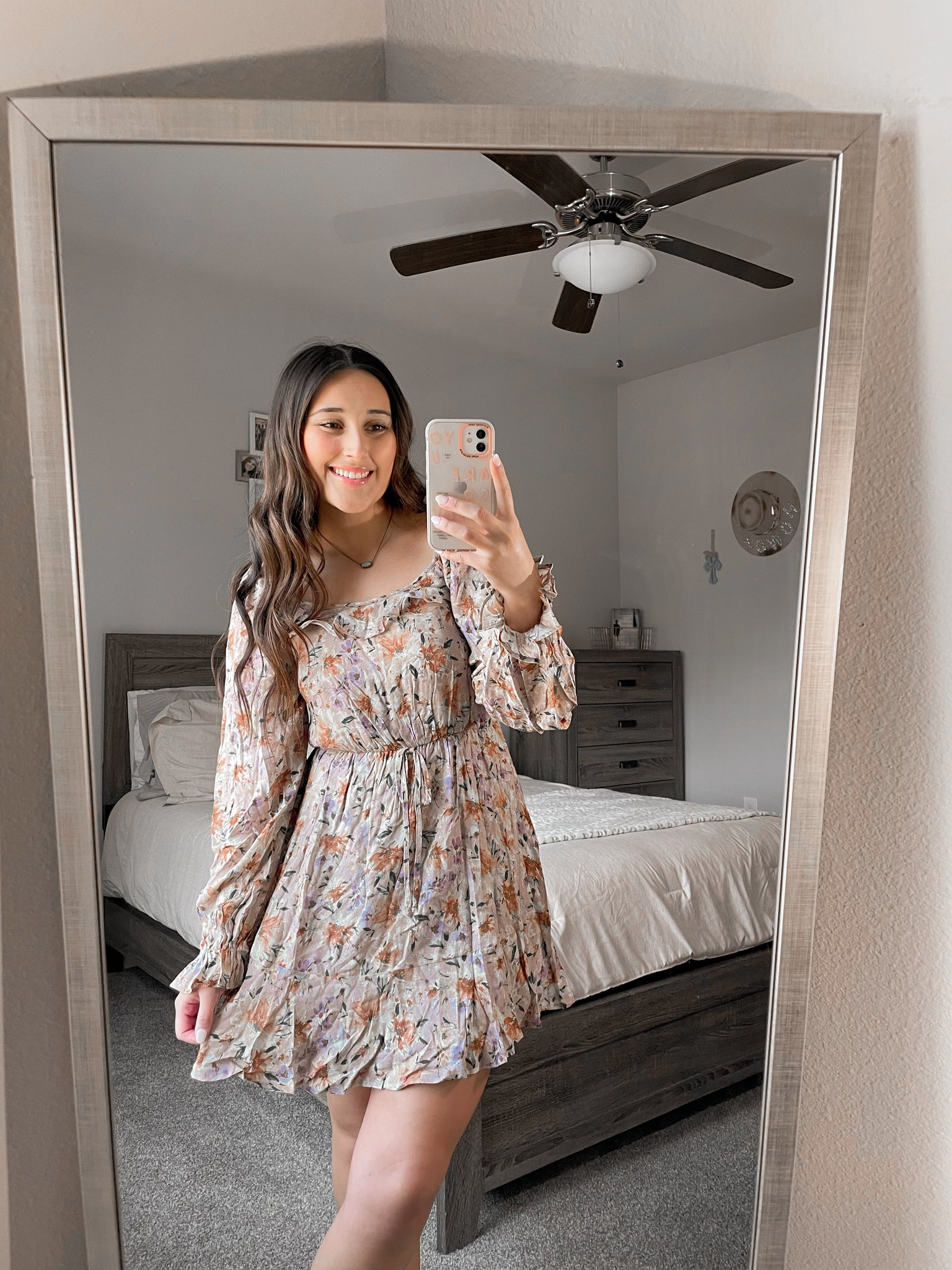 Benny Beige floral dress