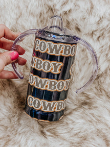 Cowboy Sippy + Tumbler