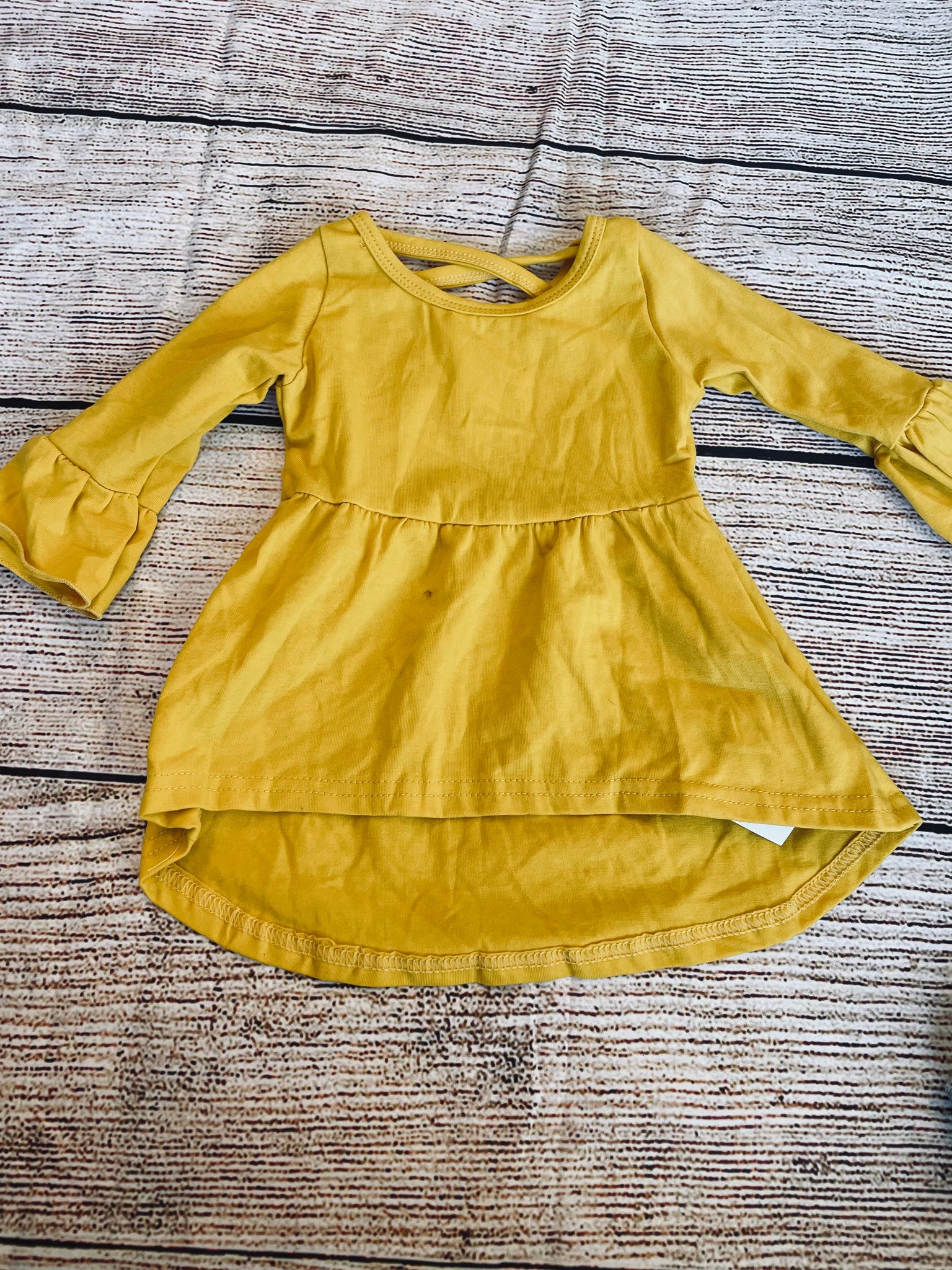 Littles Yellow LS Top