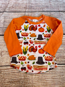 Littles Harvest Baseball Tee