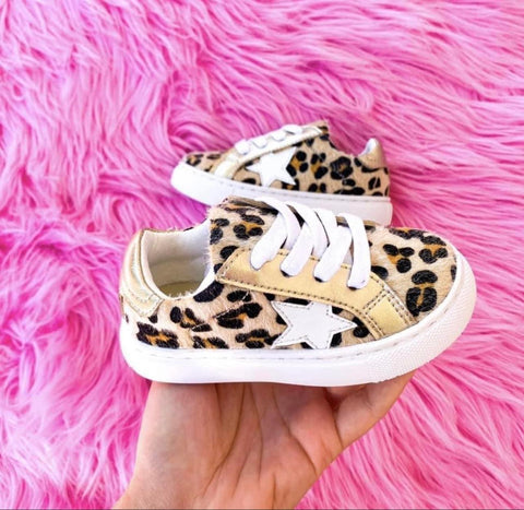 Littles Leopard Star Sneakers