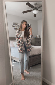 Rust Aztec Shacket