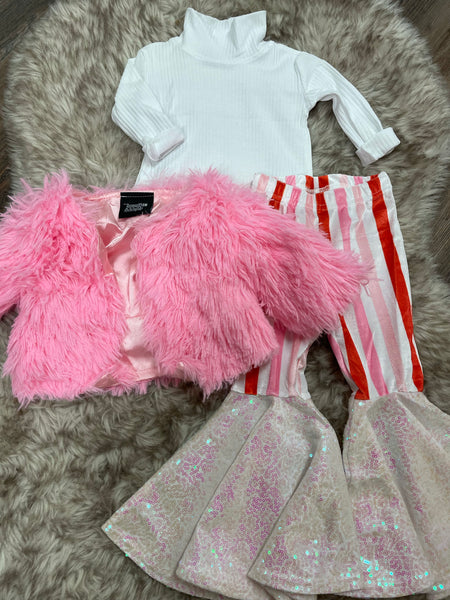 Littles White LS Turtleneck