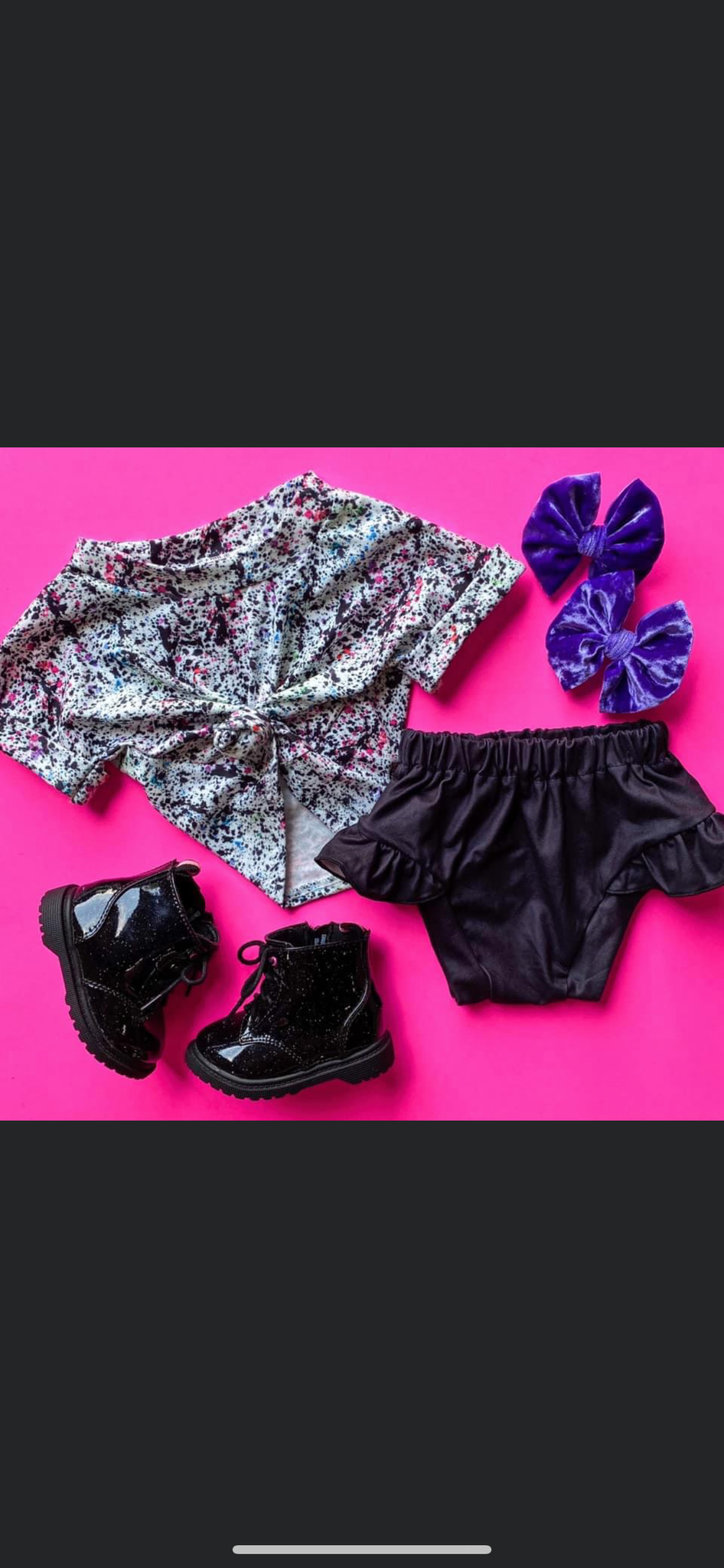 Speckled cowprint set