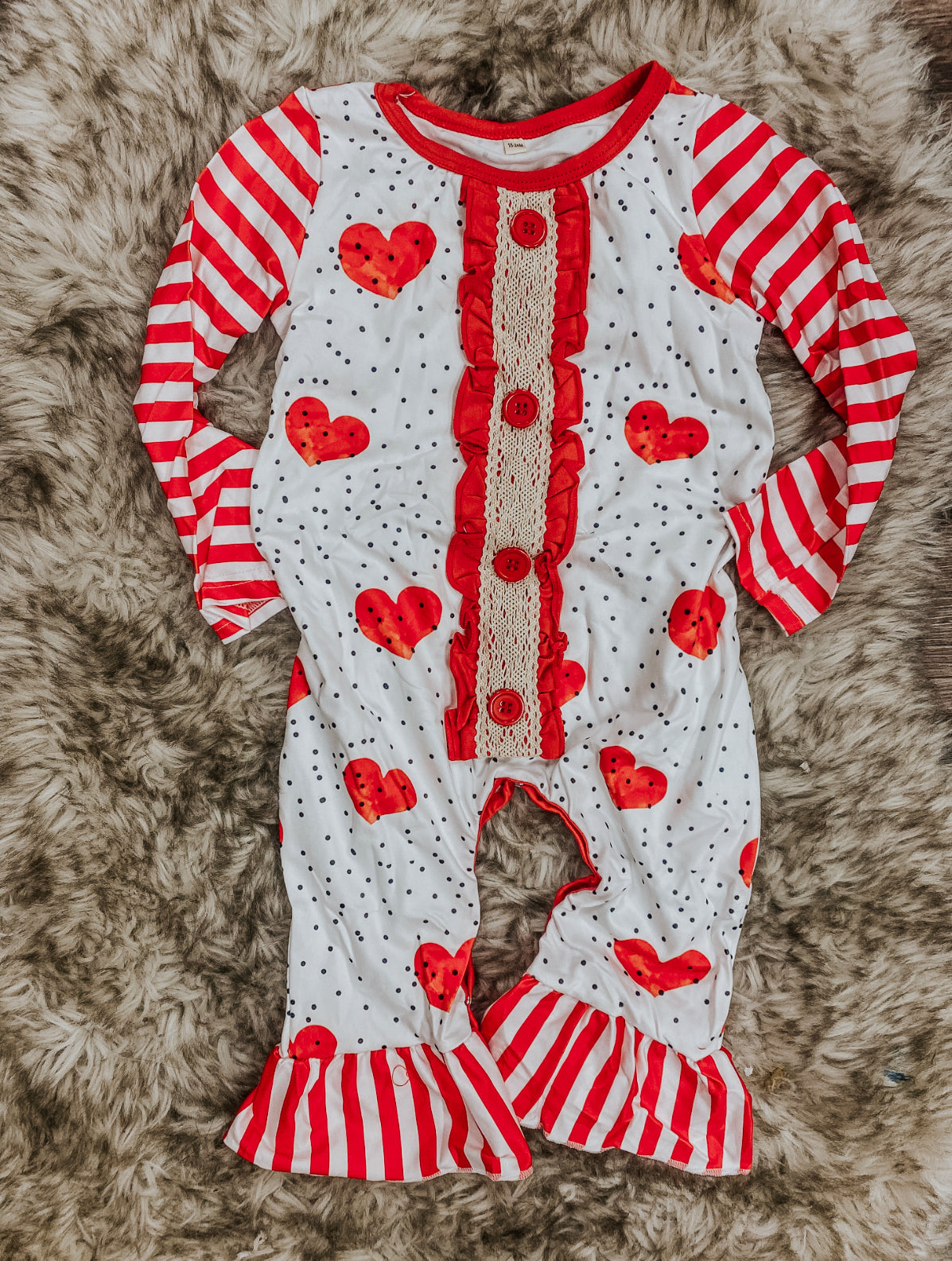 Littles hearts romper