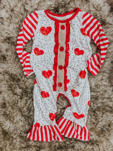 Littles hearts romper