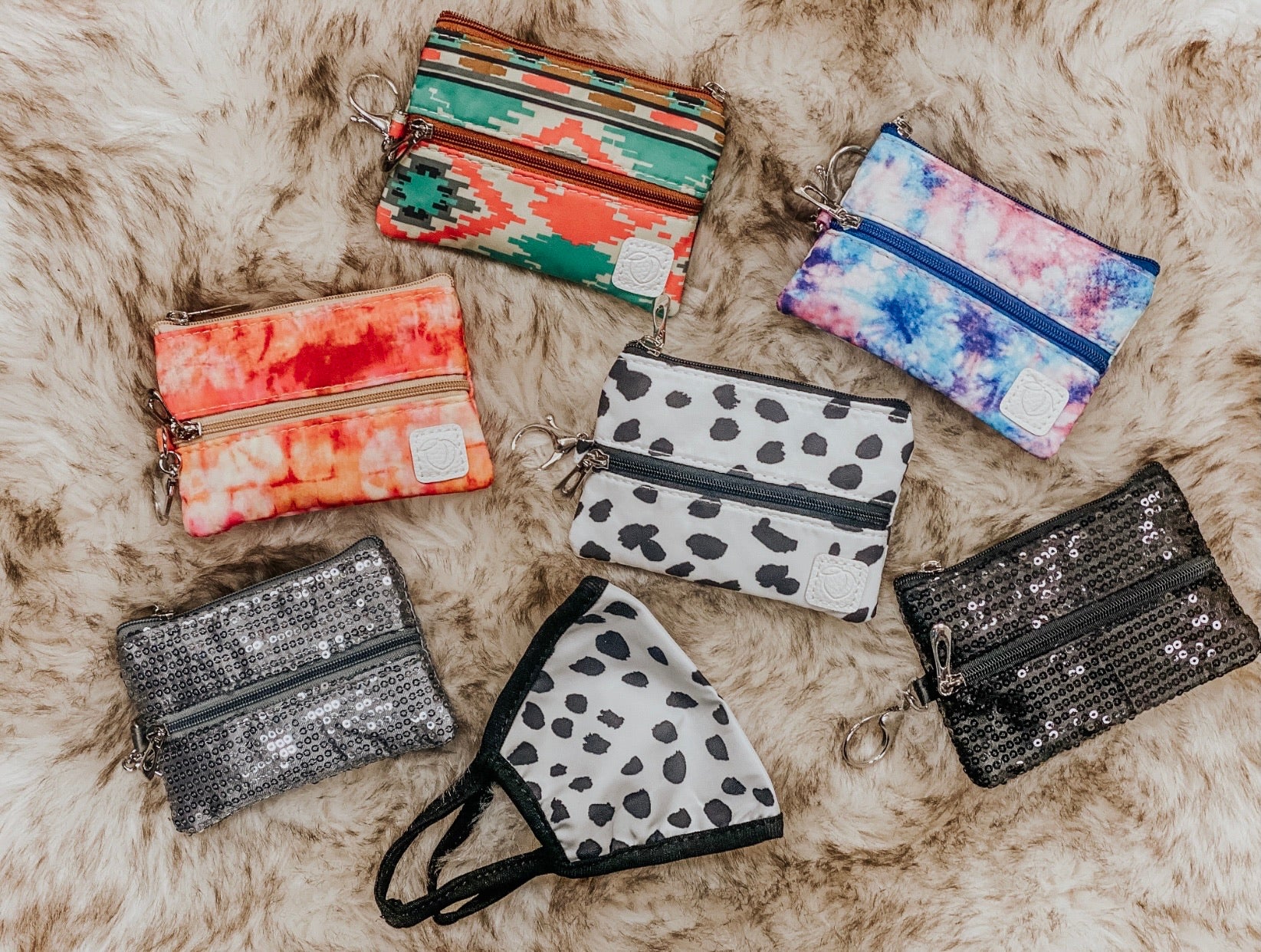 Mask W/ pouch combo {multiple prints}