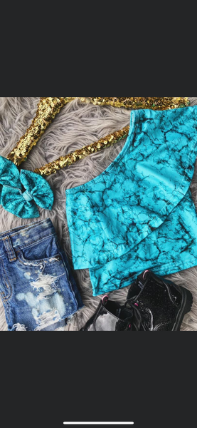 Littles turquoise stone top