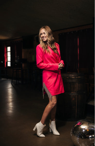 Dec Black Rhinestone Jacket Dress {multiple colors}