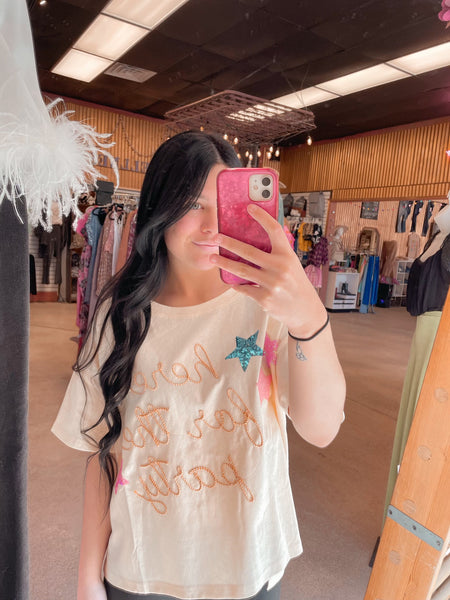 Here for the Party Rope Embellished Top