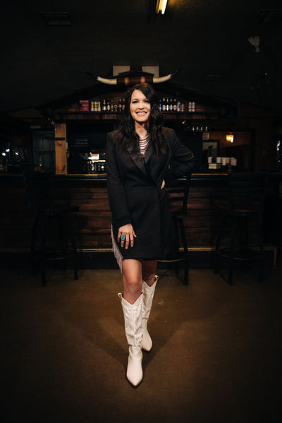 Dec Black Rhinestone Jacket Dress {multiple colors}