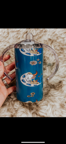 Toddler Sippy Cup Tumbler - STICKS & STOCKS in Purple or Blue WHSASST –  Painted Cowgirl Western Store