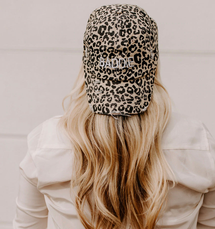Baddie leopard Hat