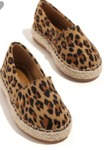 Littles leopard Espadrille flats