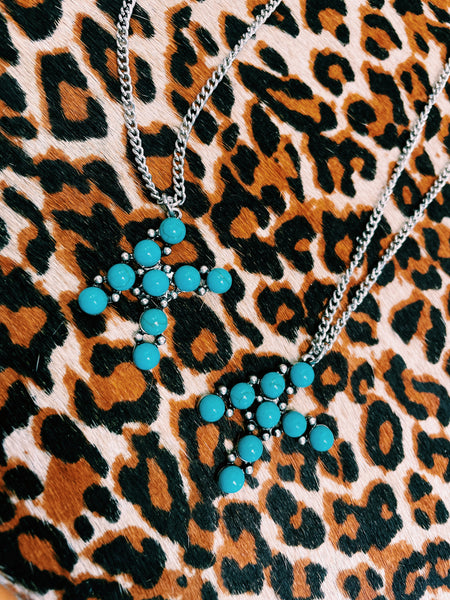 Turquoise Letter Necklace