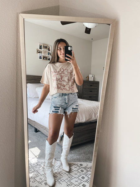 Simmer down Cowboy oversized tee