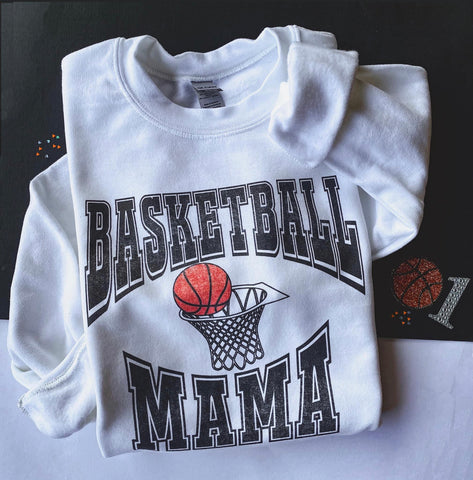 Grey Basketball mama sweatshirt