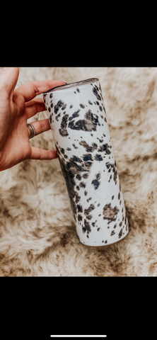 Cowprint Sippy + Tumbler