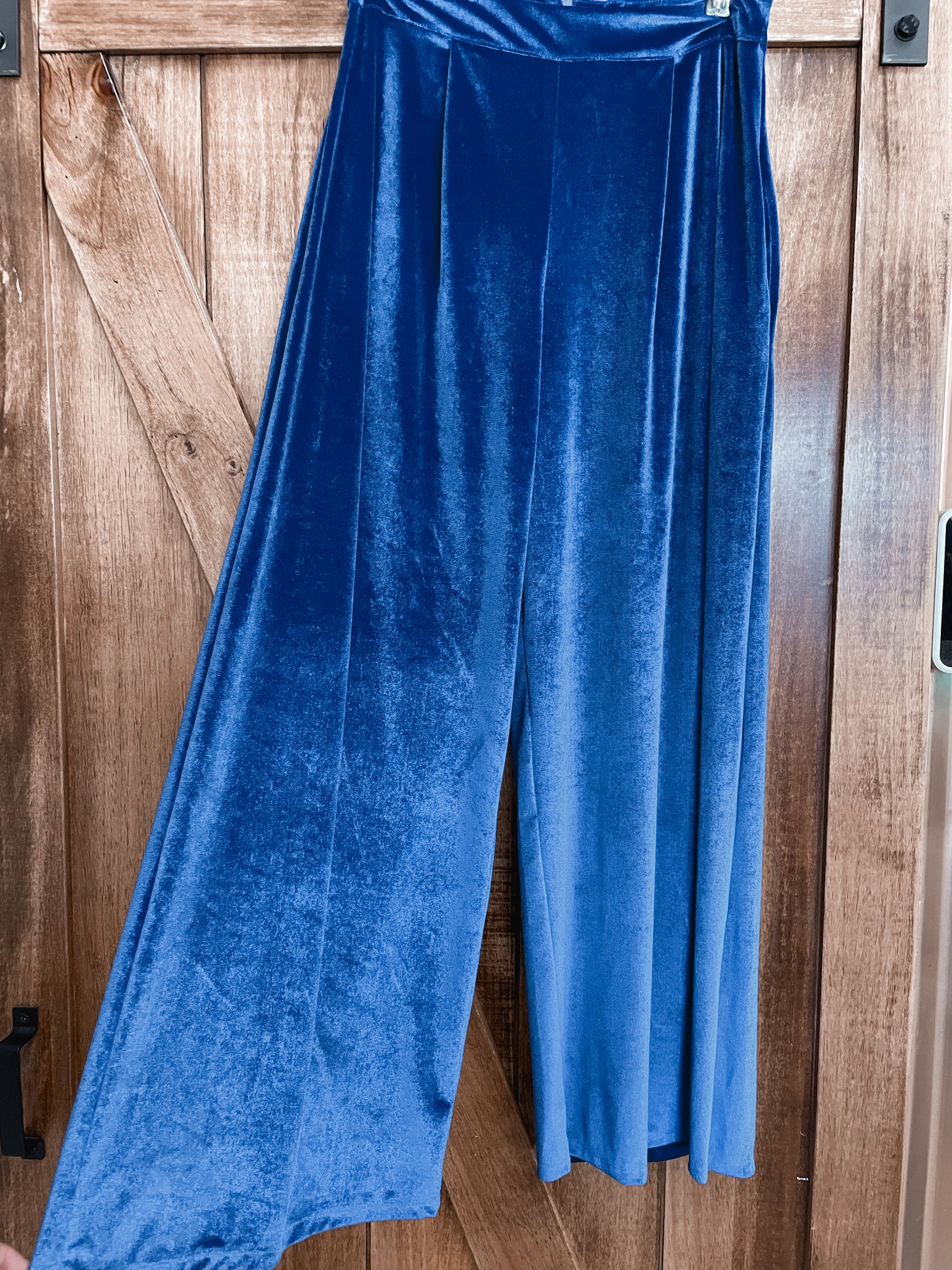 Velvet Wide Leg Pants