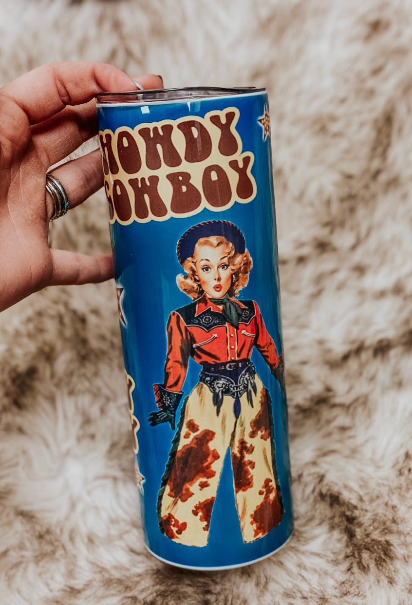 Howdy cowboy Sippy + Tumbler
