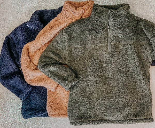 Sherpa Jacket {multiple colors}
