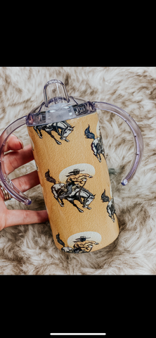 Sunset cowboy Sippy + toddler cup + Tumbler