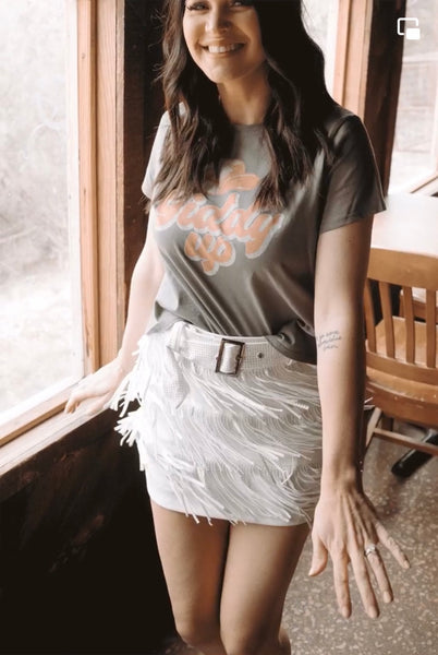 Steal The Show Rhinestone Skort