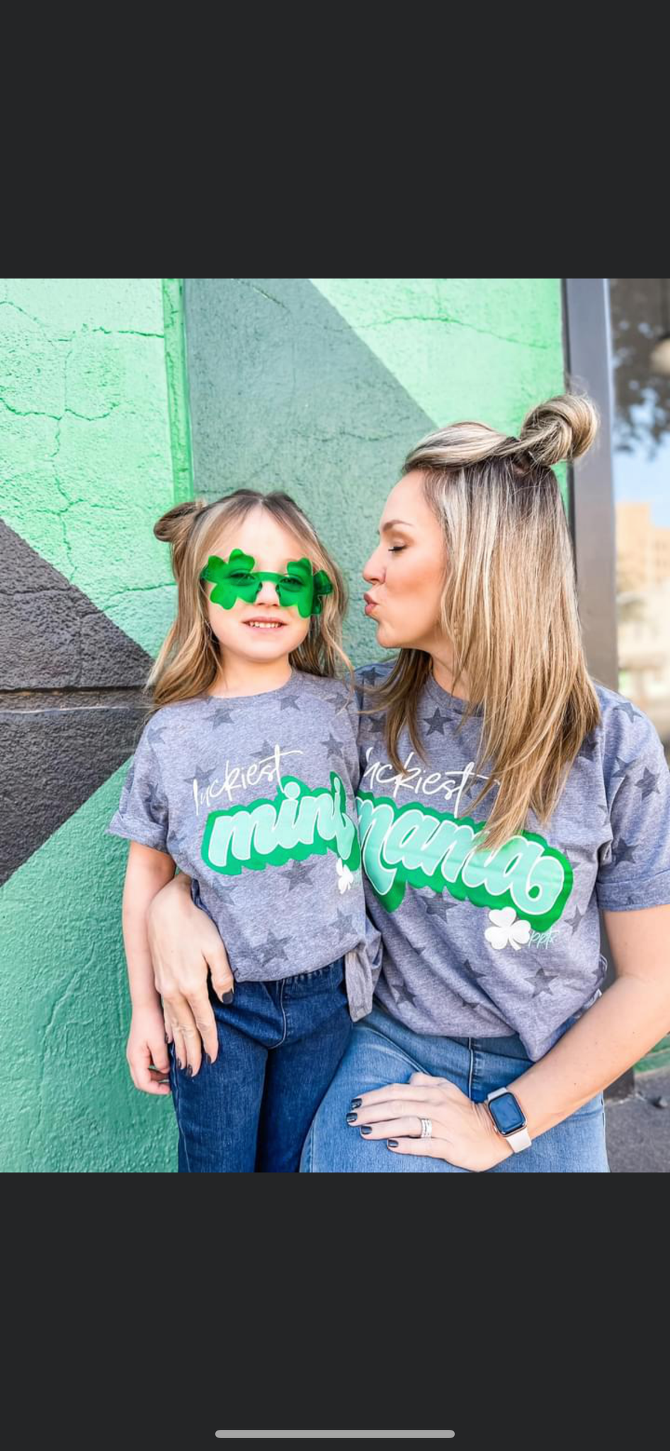 Luckiest Mama tee