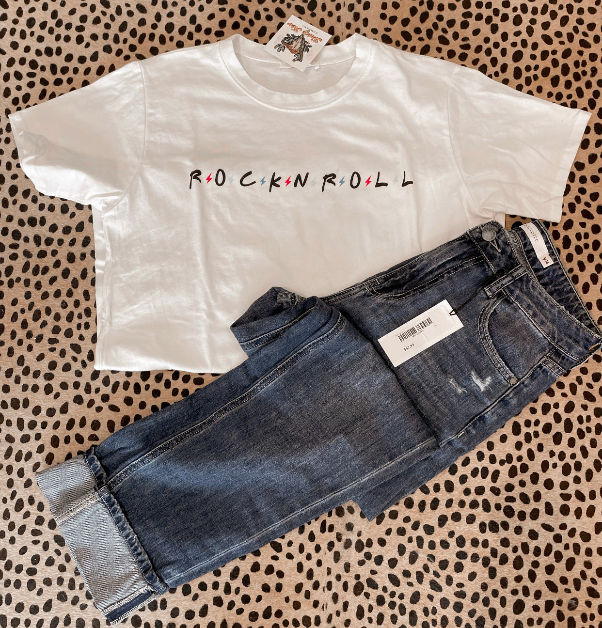 Rock N Roll lighting tee