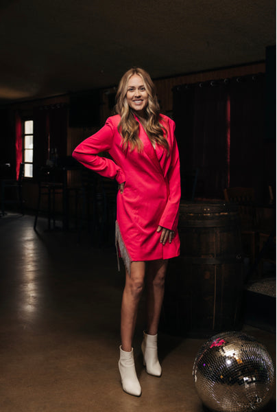 Dec Black Rhinestone Jacket Dress {multiple colors}